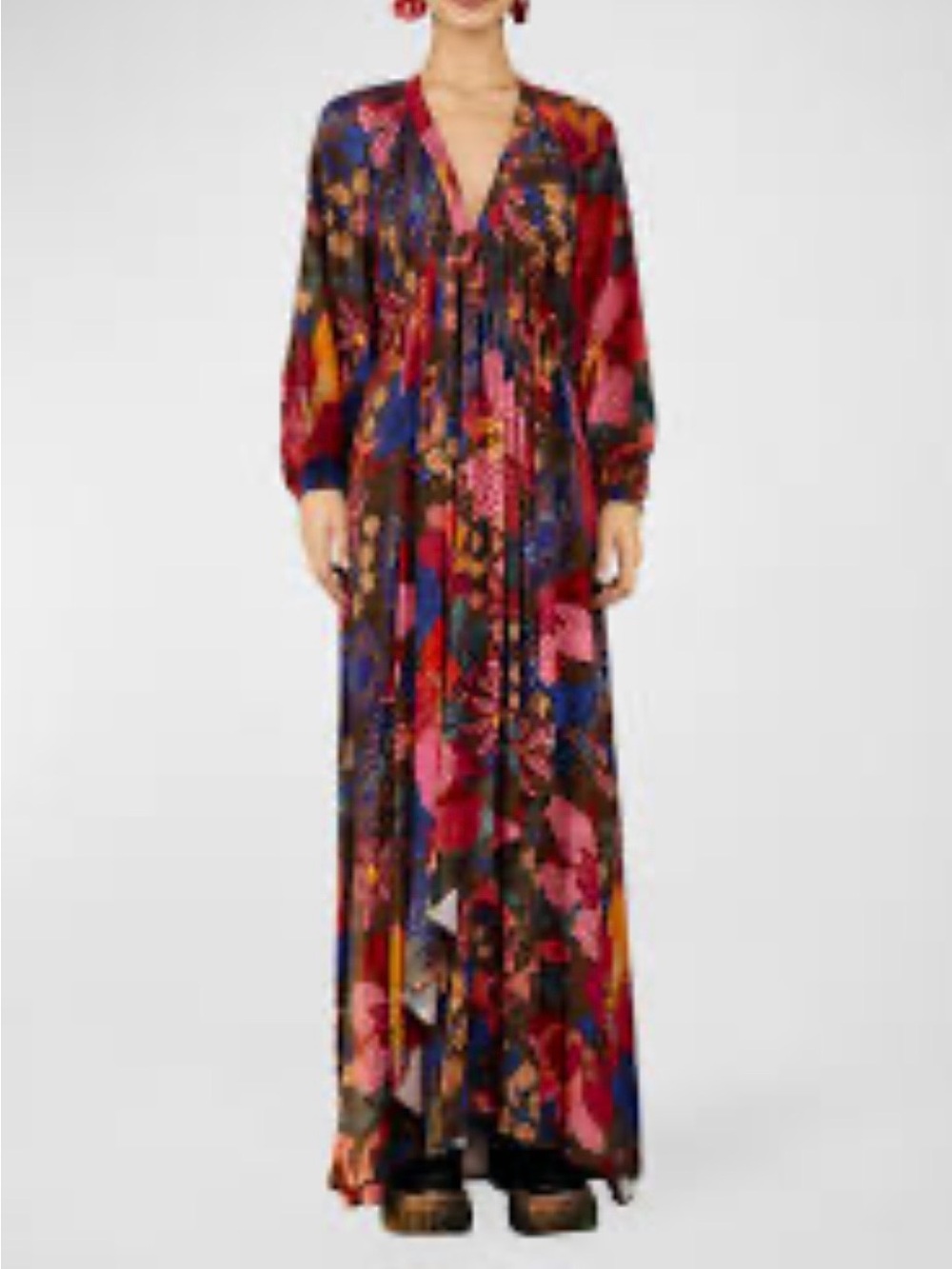 FARM Rio Snake Garden Floral Maxi Dress